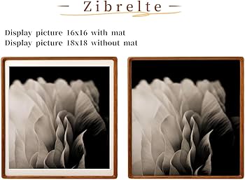 Amazon.com - Zibrelte Natural 18x18 Picture Frame Wood with 16x16